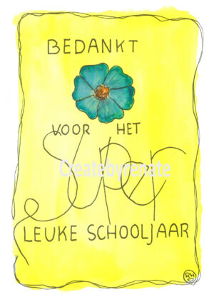 Bedankt voor het leuke schooljaar Nr. 24