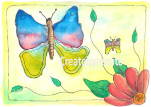 Gekleurde Vlinder Nr. 44