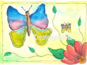 Gekleurde Vlinder Nr. 44