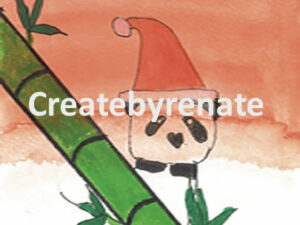 Panda met Bamboe Nr. 52 (Merel)