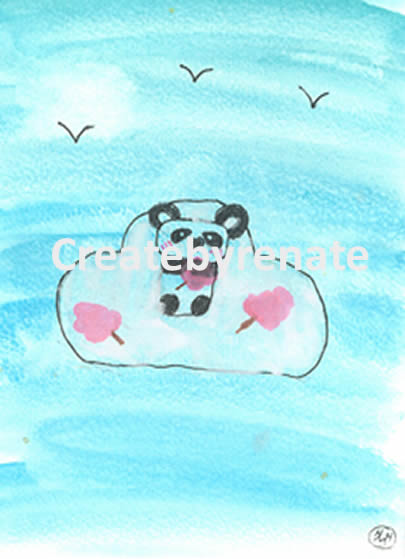 Panda op wolkje 60 (Merel)